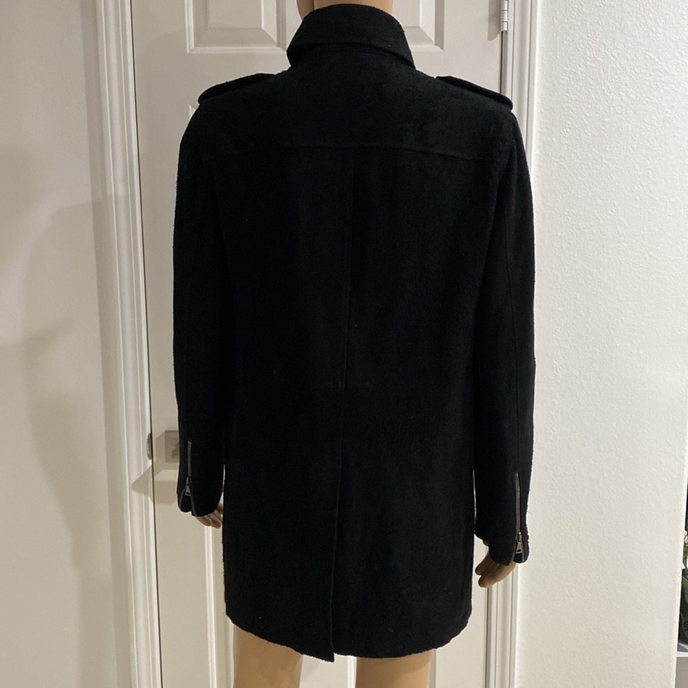 John Varvatos Black Goat Suede Jacket - Picture 6 of 10